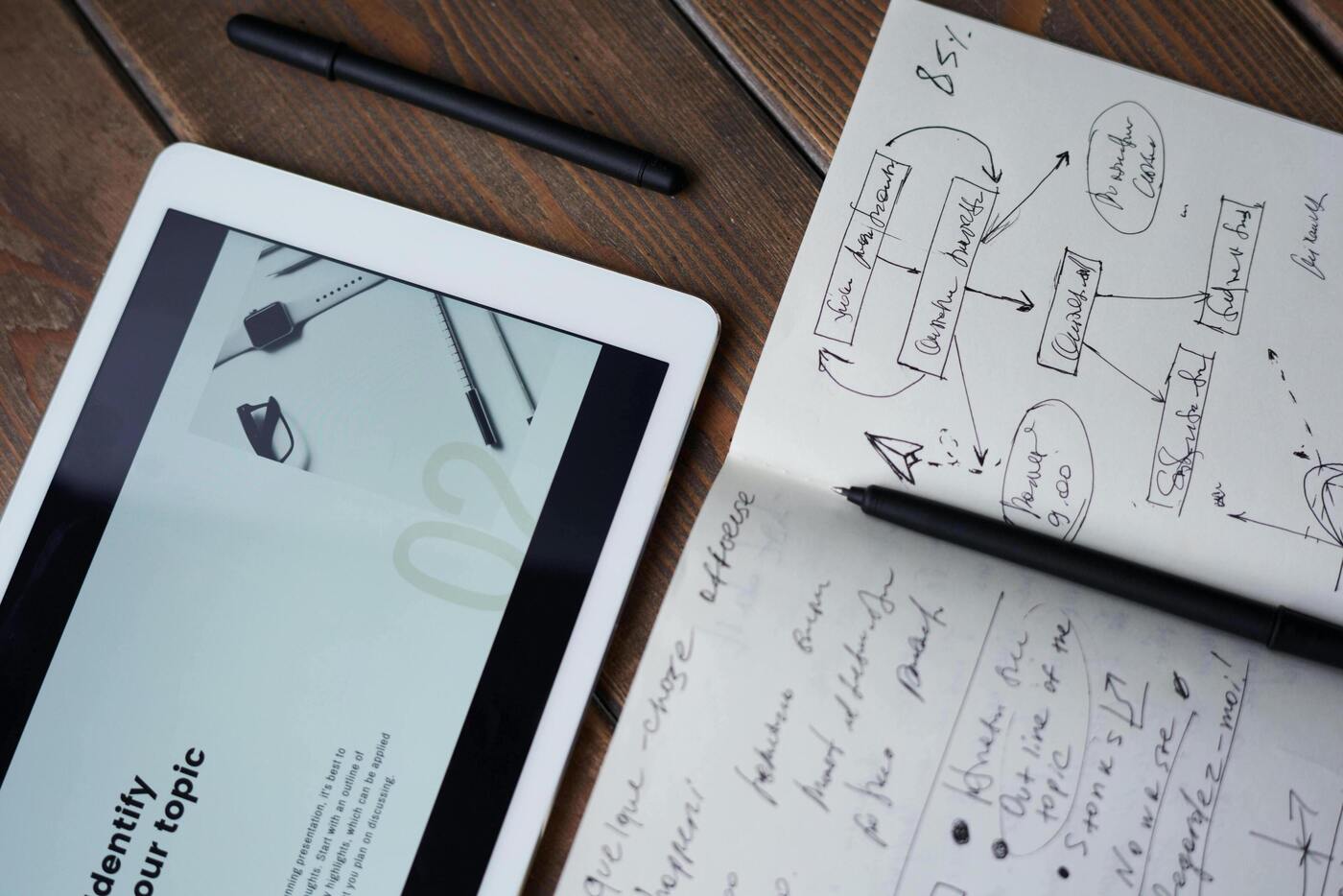 image cahier tablette
